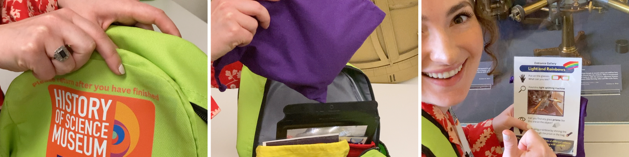 Autism Friendly Openings Backpack in use