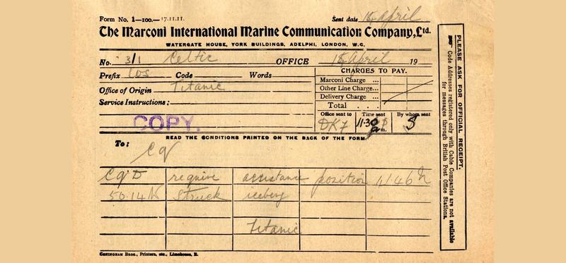 Marconigram, 1912 Marconigram, 1912
