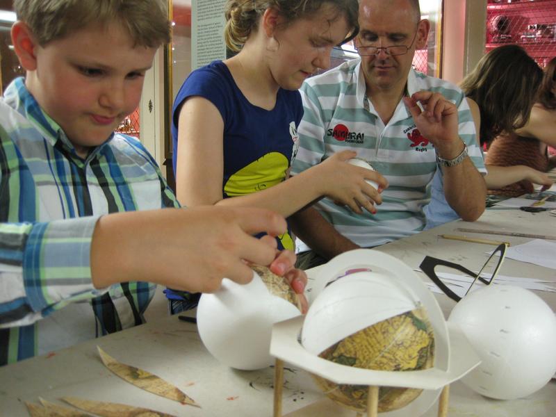 renaissance globe exhibition family workshop