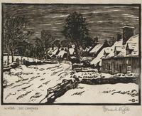 Print (Wood/Linocut) Winter Dry Sandford